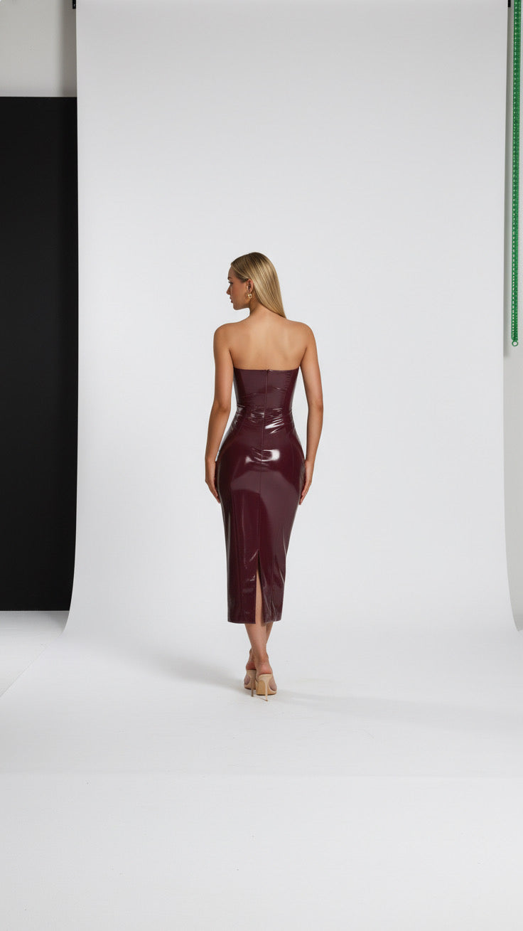 BROWN DRESS