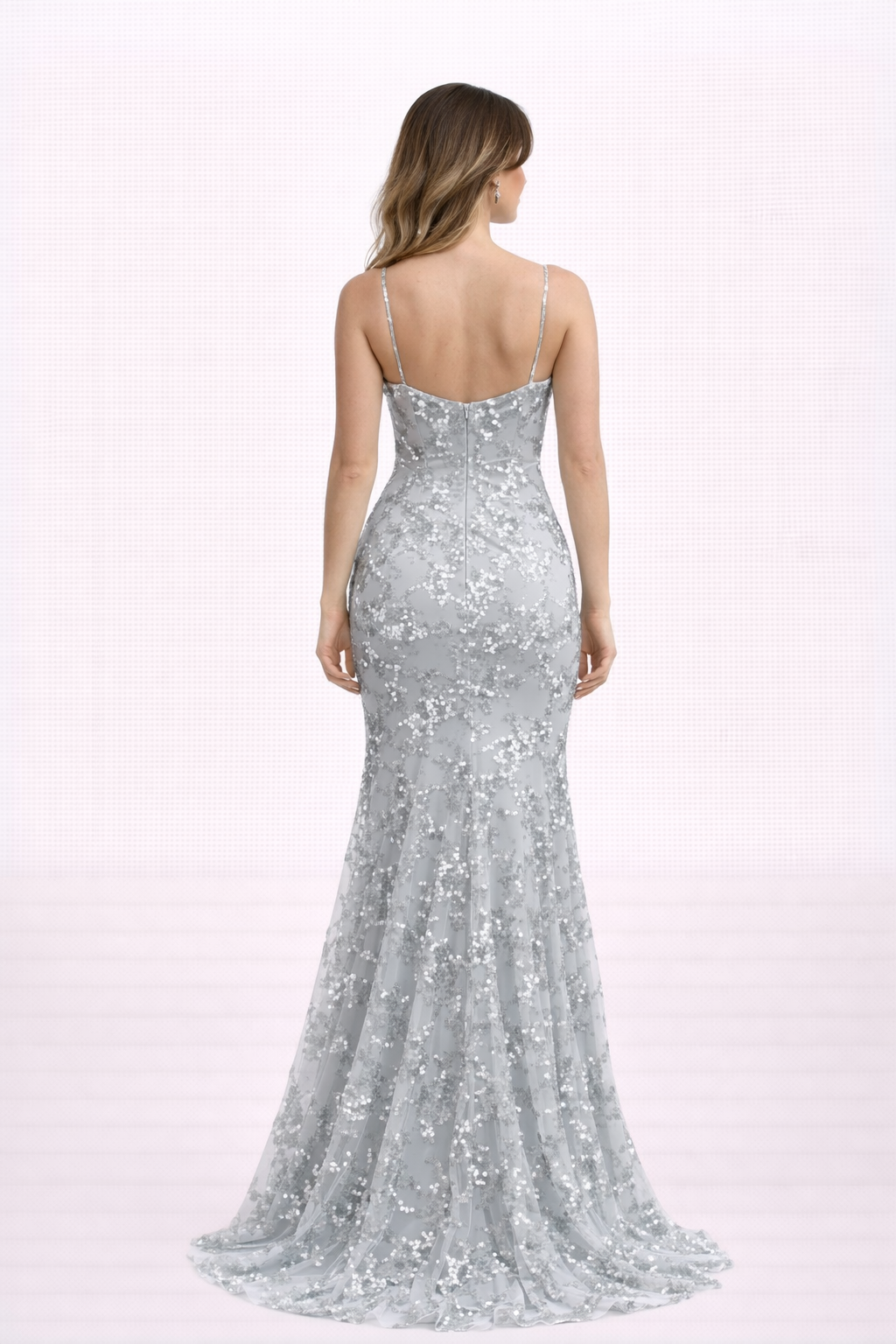 Sequin Maxi – Silver Mist