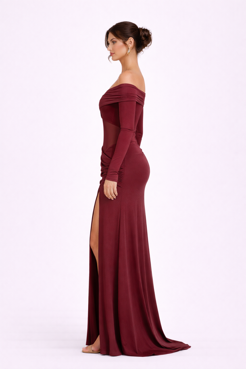 Celeste Maxi – Burgundy