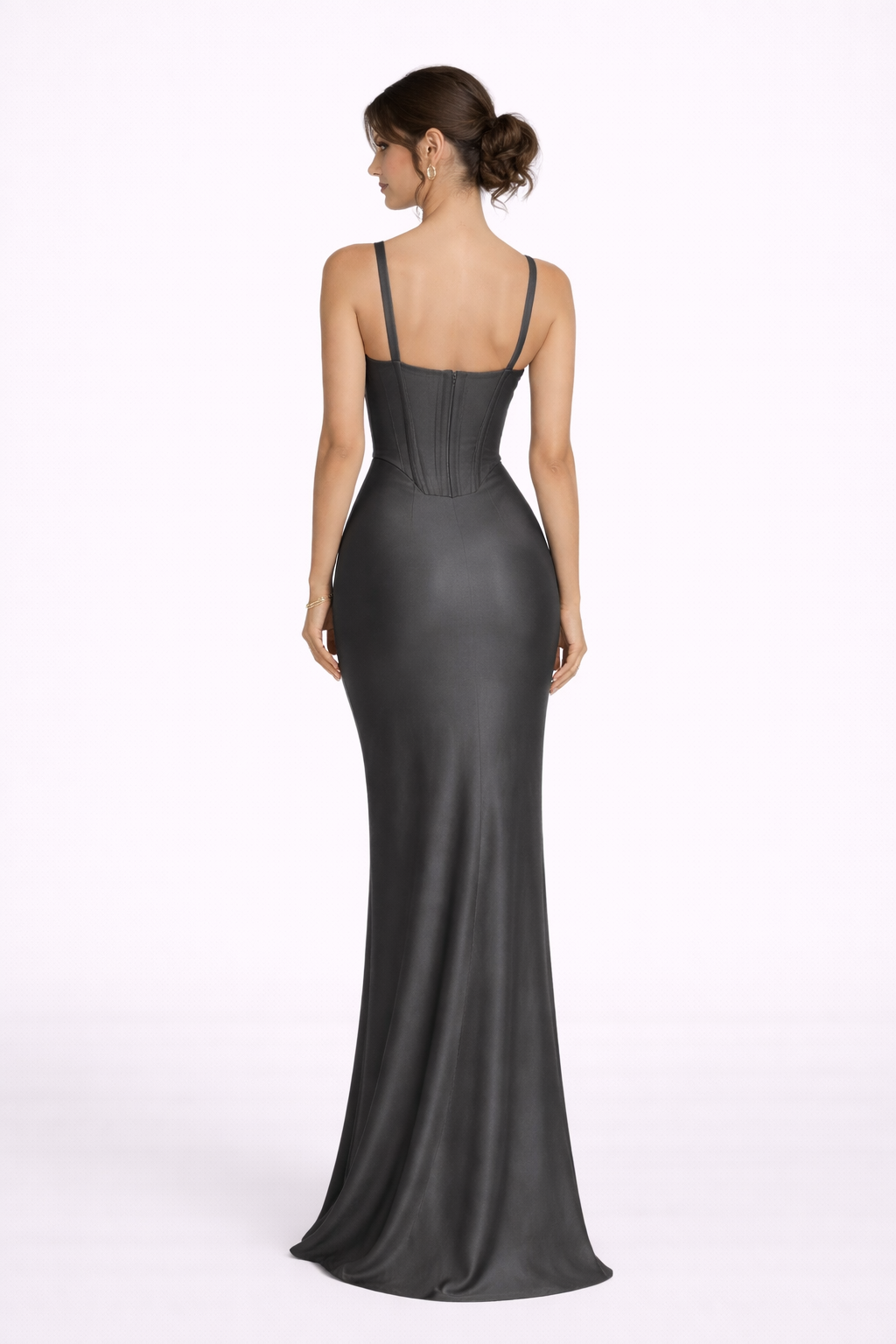 Corset Maxi – Charcoal Grey